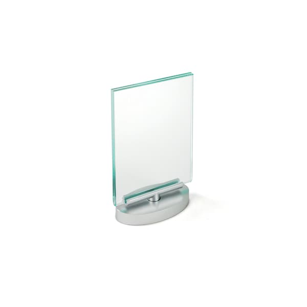 Two-Sided Revolving Acrylic Sign Holder Frame 4"W X 6"H, PK2